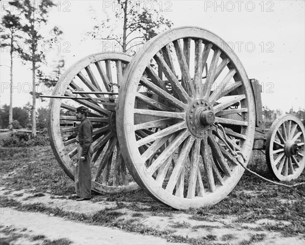 Civil War Union Sling cart used in removing the captured artillery 1865