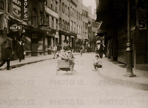 Starting in Business Early. Selling Vegetables in the Market 1909