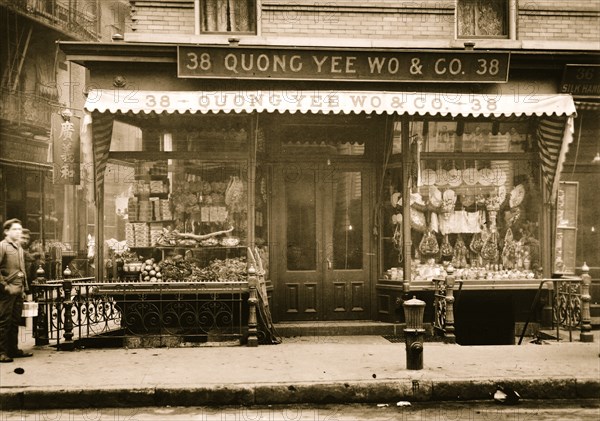 Chinese Storefront in Chinatown, NYC 1903