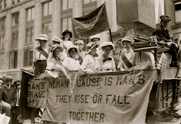 Suffrage Hay Wagon 1915