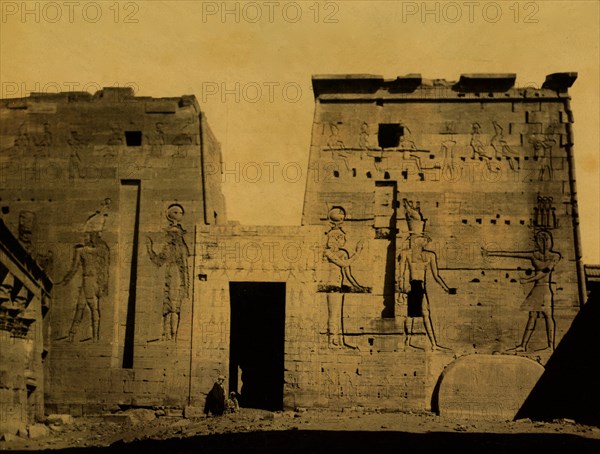 Temple of Isis on the Island of Philae, Egypt 1880