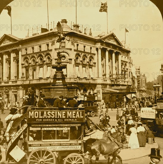 London's Piccadilly Circus 1909