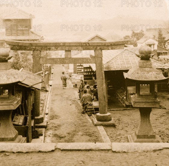 The main street of Enoshima 1896