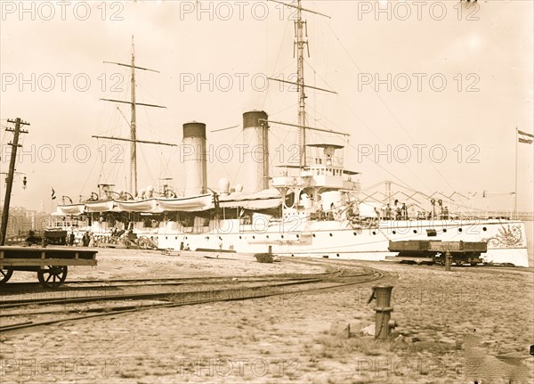 The ship "Utrecht" of Holland, at pier 1909