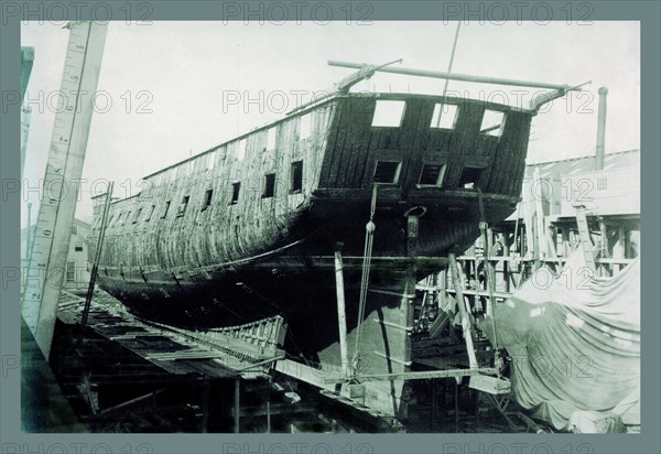 USS Constitution on the Ways 1874