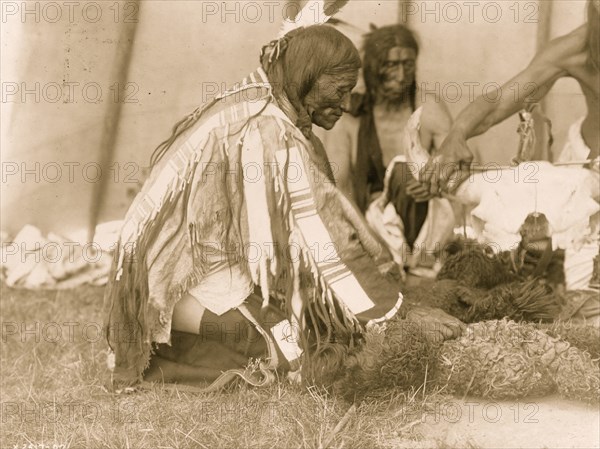 Saliva, Slow Bull (in background), Picket Pin's arm 1907