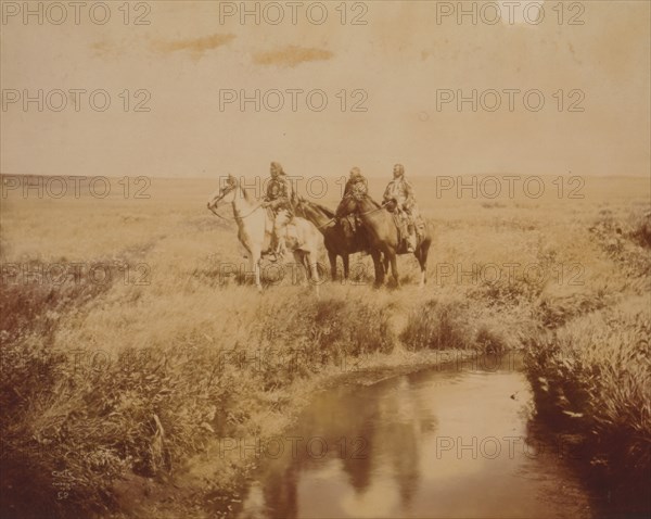 The three chiefs--Piegan 1900