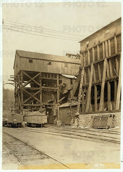 Tipple at Turkey Knob Mine, Macdonald, W. Va. Bank Boss in centre. 1908