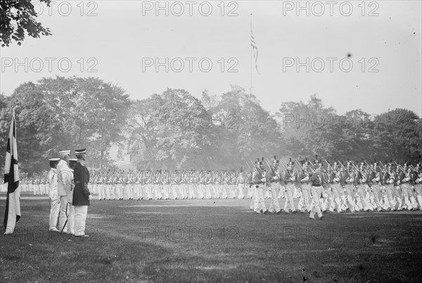 Togo Reviews cadets, W. Point 1911