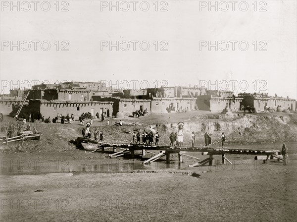 trip to Zuñi--The Shalaco cross to south side of the river to dance and plant the plumes 1897