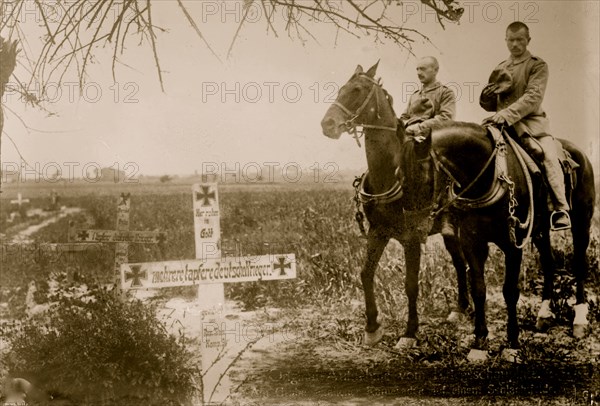 Germans. at comrades' graves