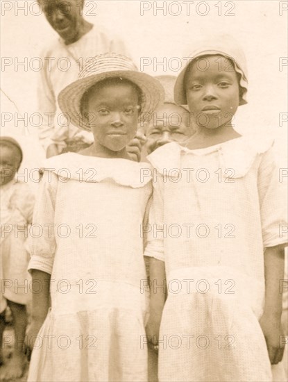 Two girls, Old Bight, Cat Island, Bahamas 1935