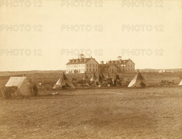 U.S. School for Indians at Pine Ridge, S.D. 1890