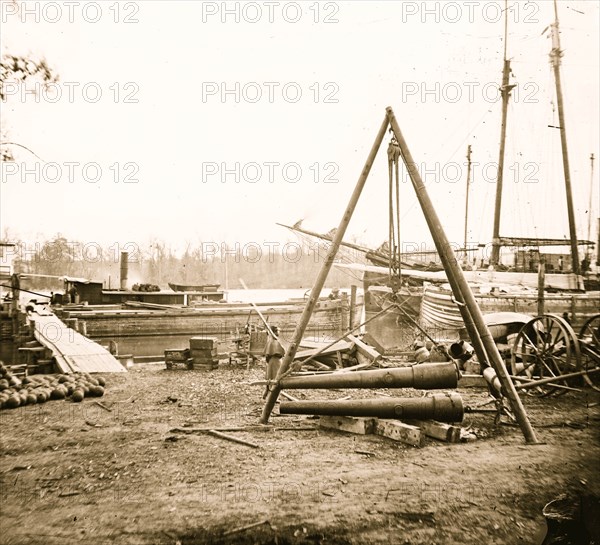 Unloading Stores at Yorktown, Va. Broadway Landing 1863