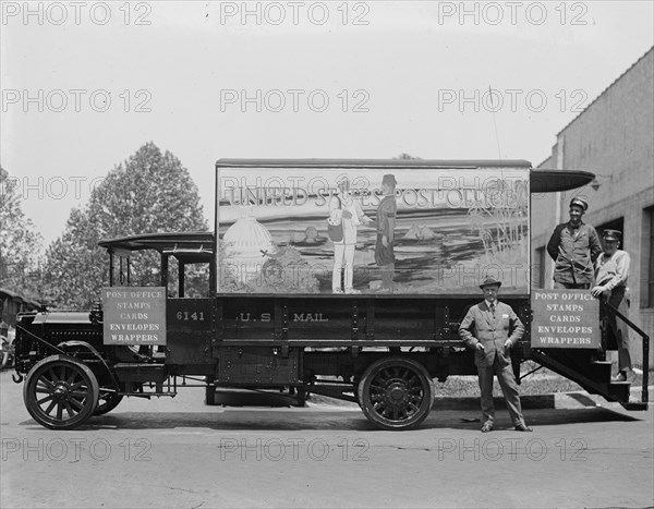 US Post Office Mobile Vehicle fro stamps, cards, Envelopes and wrappers 1923