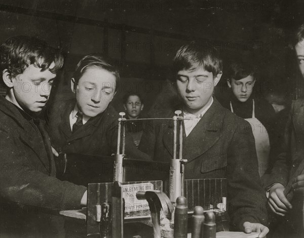 Vocational School Teaches use of a saw 1910