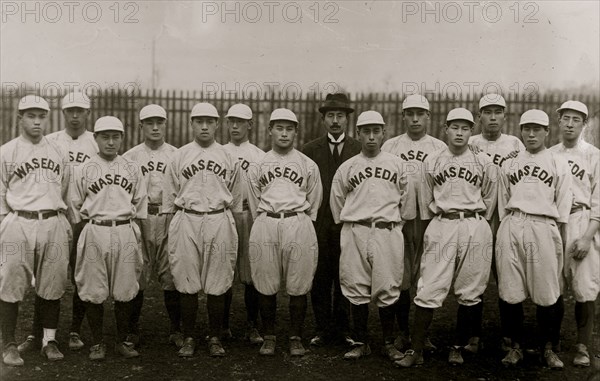 Waseda Baseball Team, Japan 1916