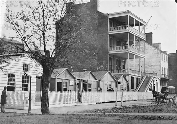 Washington, D.C. Buildings of the Sanitary Commission Home Lodge for Invalid Soldiers, North Capitol near C St 1865