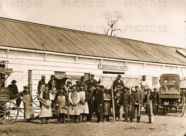 Ambulance shop in DC 1865