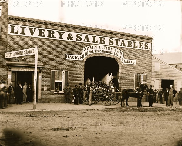 Assassin Held Horses for escape at the Howard Stable 1865