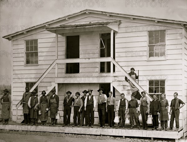 Washington, District of Columbia. Mess house at government stables 1865