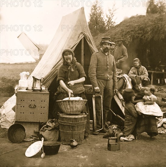 Tent life of the 31st Penn. Infantry at Queen's farm, vicinity of Fort Slocum 1863