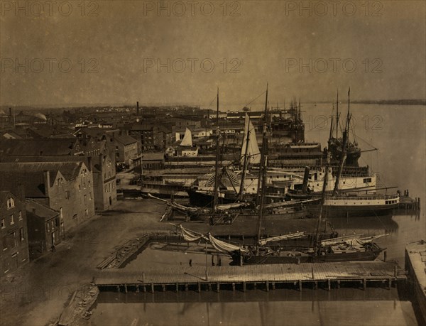 Wharf in Alexandria, Virginia from Pioneer Mill 1863