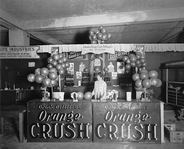 Orange Crush Booth at Industrial Exhibition 1926