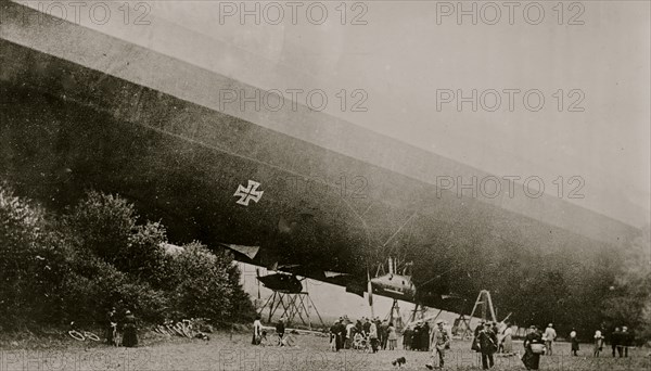Wrecked Zeppelin in France