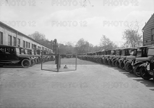 Yard of a Chevrolet fleet