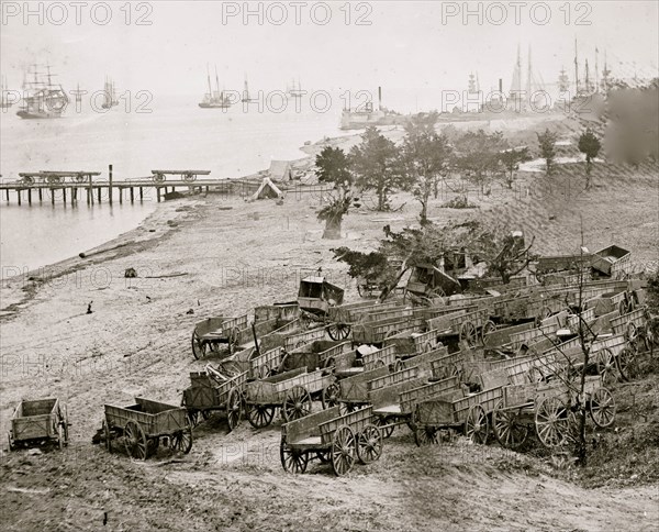 Yorktown, Va. Federal wagon park 1862