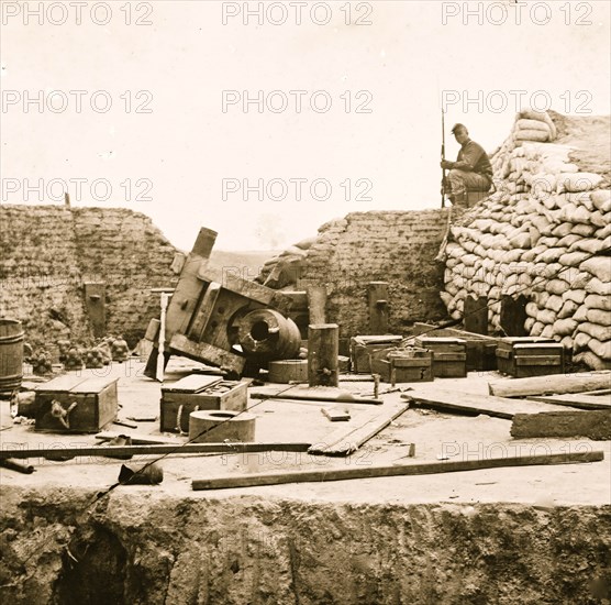 Confederate Fort at Yorktown Destroyed 1862