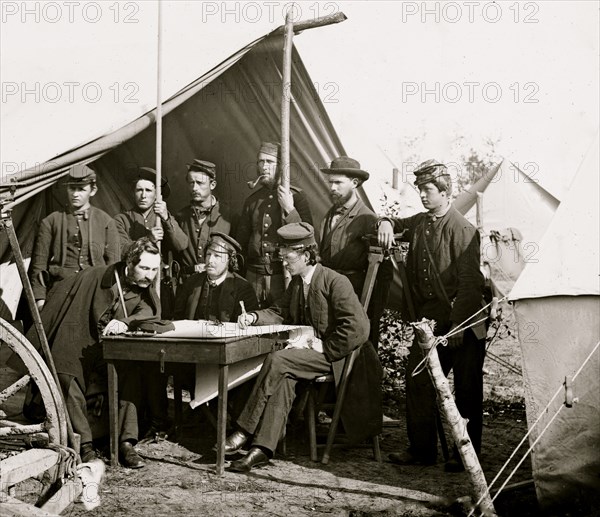 Yorktown, Virginia (vicinity). Topographical Engineers, Camp Winfield Scott 1862