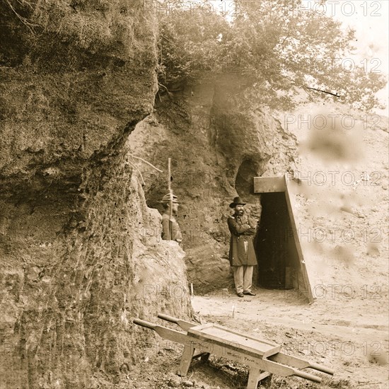 Yorktown, Virginia. Cornwallis cave. Used as a powder magazine by the Confederates 1864