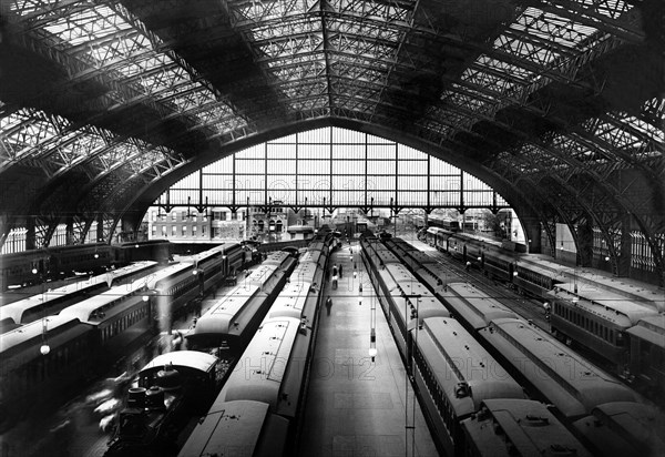 Looking Out the Reading Railroad Shedhouse, Philadelphia, PA