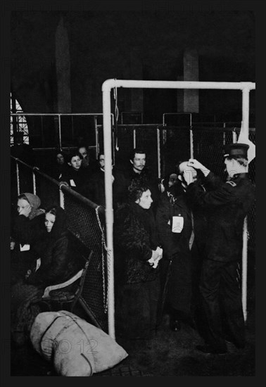 Examining Eyes at Ellis Island 1913