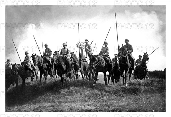 French Lancers Ready to Follow Up a German Retreat