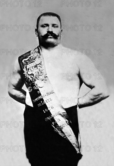 Bodybuilder Wearing Bandolier of Victory