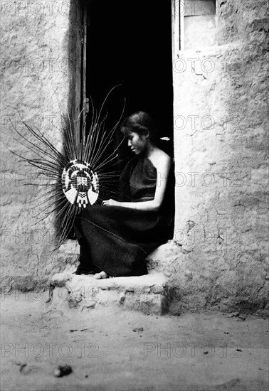 Hopi Basket Weaver