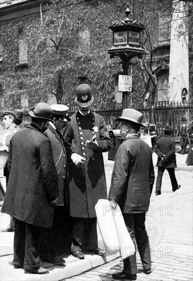 Giving Directions to a Lost Soul, New York City 1899