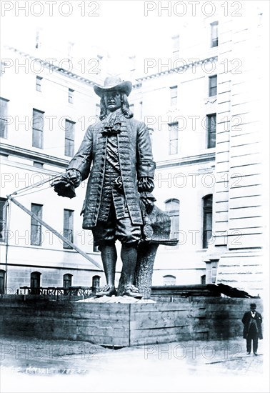 Statue of William Penn in Courtyard of City Hall, Philadelphia, PA