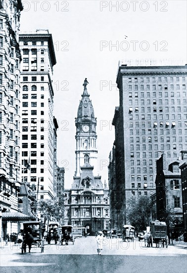 Looking North on Broad Street, Philadelphia, PA