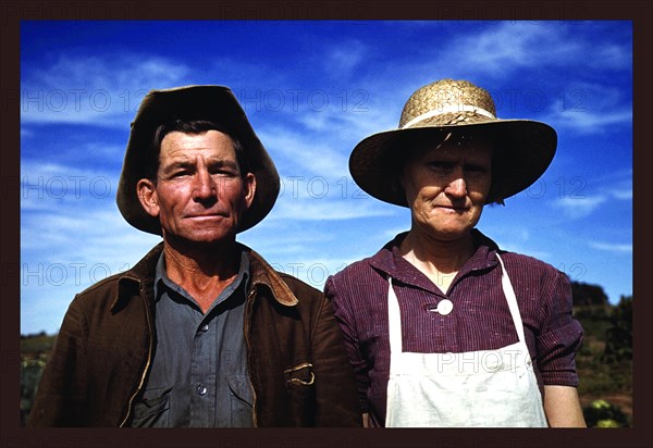 Jim Norris and Wife, Homesteaders 1940