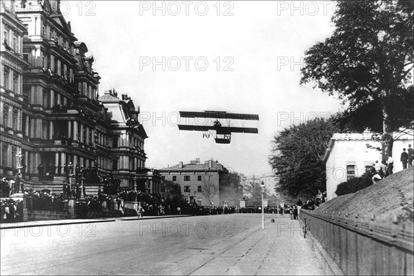 Farman Biplane over Washing ton D.C. 1900