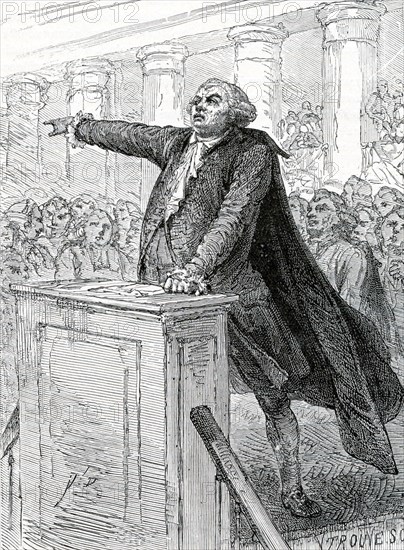 French Revolution 1789-1799 Honore Gabriel Riqueti comte de Mirabeau