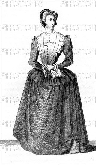 French vintage clothes Henri kingdom IV XVI century King France Anne De Thou