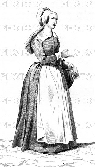 French vintage clothes Henri kingdom IV XVI century King France servant