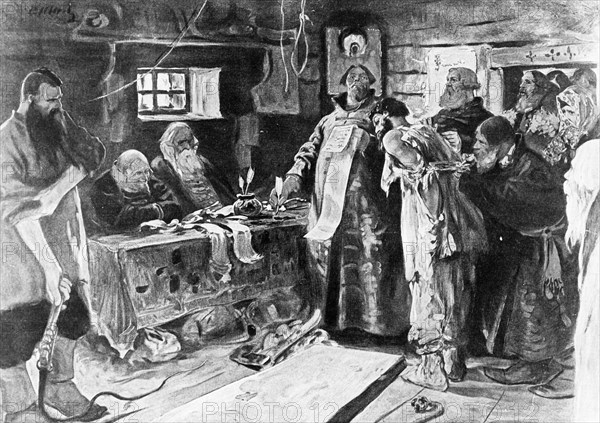 Justice was administered during the reign of tsar alexis (aleksei mikhailovich romanov) by landlords and their agents who exacted heavy fines and knoutings to peasants who dared to make any complaints.