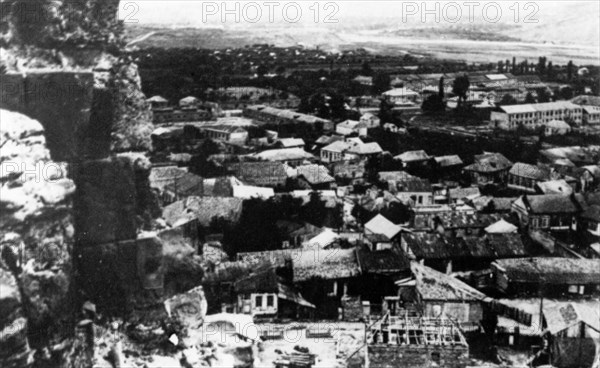 A view of gori, the town in georgia where joseph stalin was born, december 21, 1879.