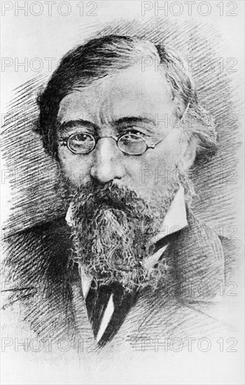 Nikolai g, chernyshevsky (1828 - 1889), from an engraving.